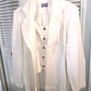 BEAUTIFUL DE FRANTORIA LTD VINTAGE ONE PIECE BLOUSE BLAZER/VEST APPEARANCE